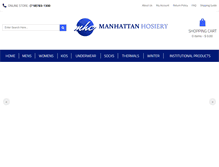 Tablet Screenshot of manhattanhosiery.net
